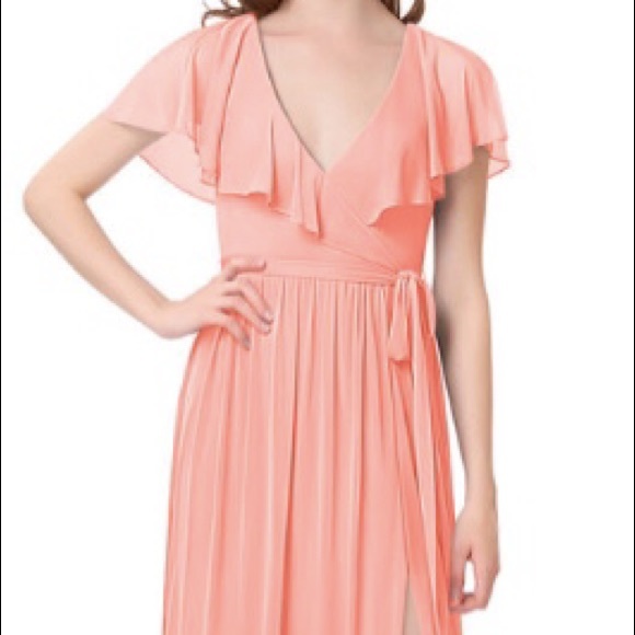 Azazie Jael Dress in watermelon BRAND NEW
